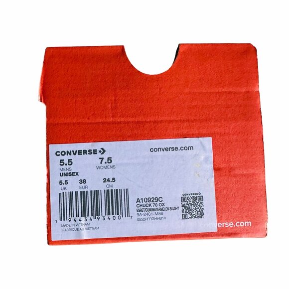 ⭐Converse Chuck 70 Retro Hoops Women's Shoes Sz 7.5 Sneakers Beige Green A10929C - Picture 8 of 12